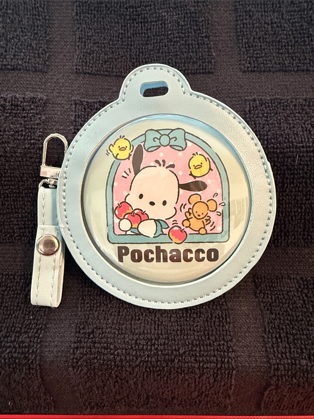 Light Blue ID Holder with Clear Window